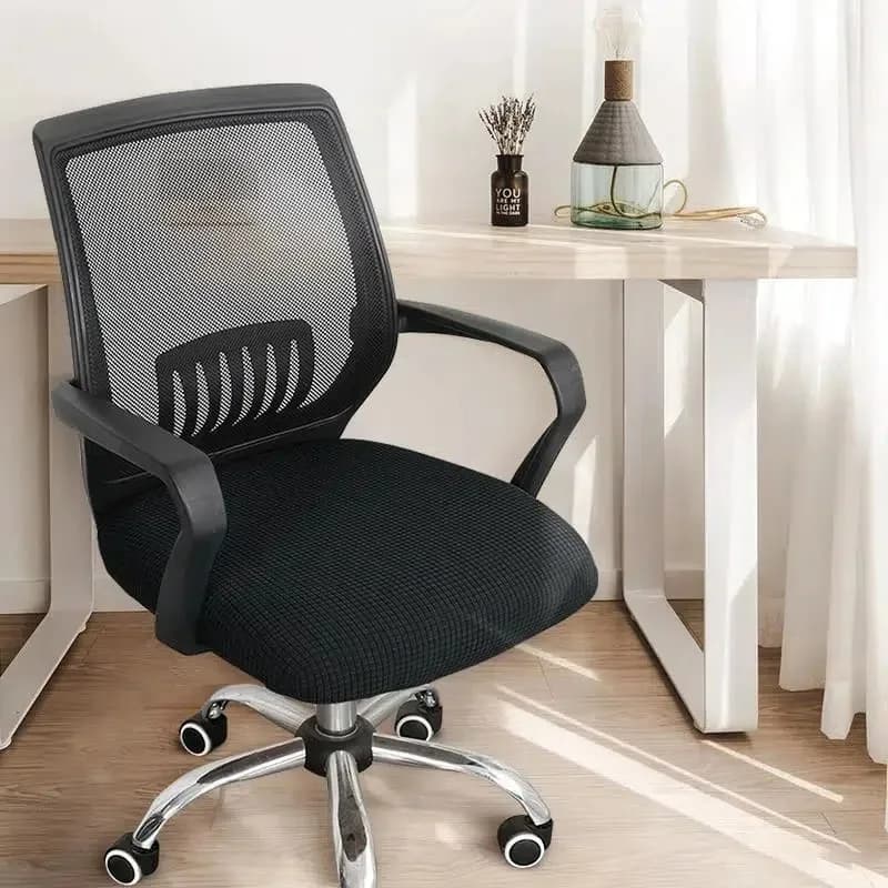 1Pc Jacquard Solid Colour Gaming Chair Cover Universal Thickened Elastic Non-slip Office Chair Cover Spandex Split Chair Cover