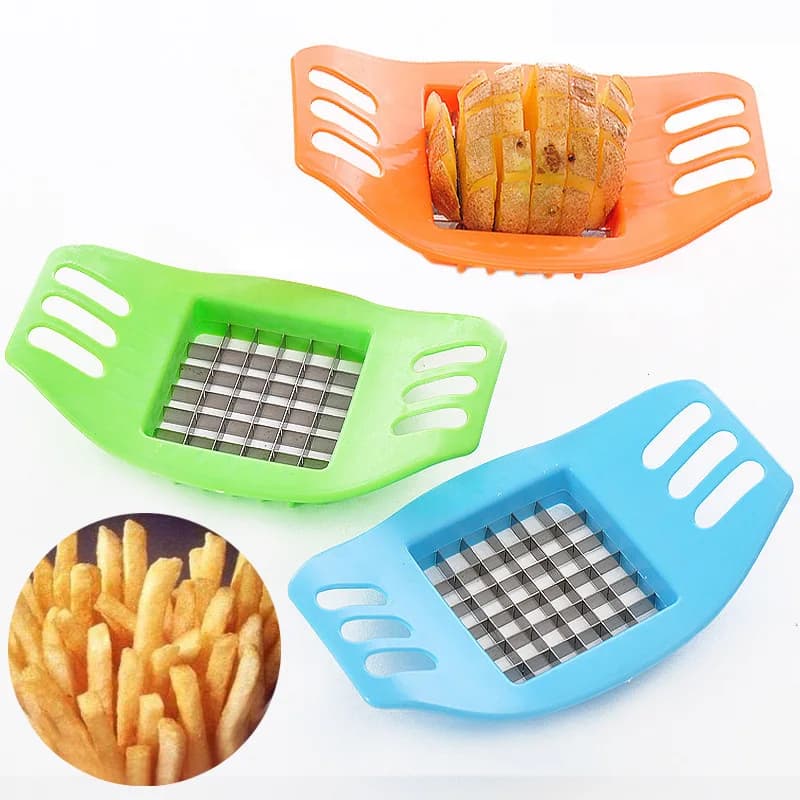 French Fries Maker Potato Cutter Vegetable Potato Slicer Cutter Chopper Chips Making Tool Potato Cutting Tool Kitchen Gadgets