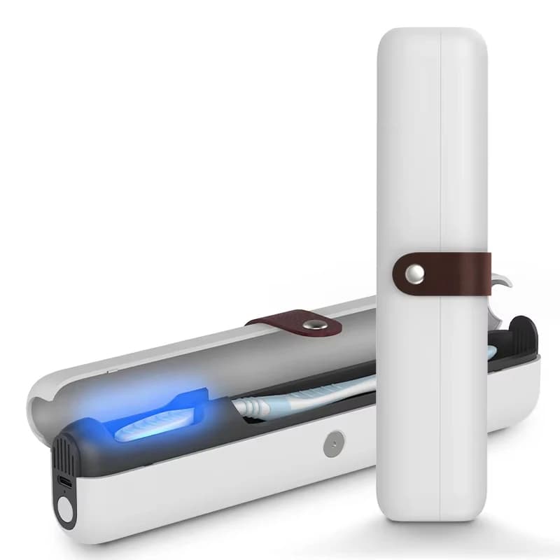 Portable UVC Toothbrush Sanitizer Case USB Rechargeable Mini for Travel Electric Toothbrush Sterilizer