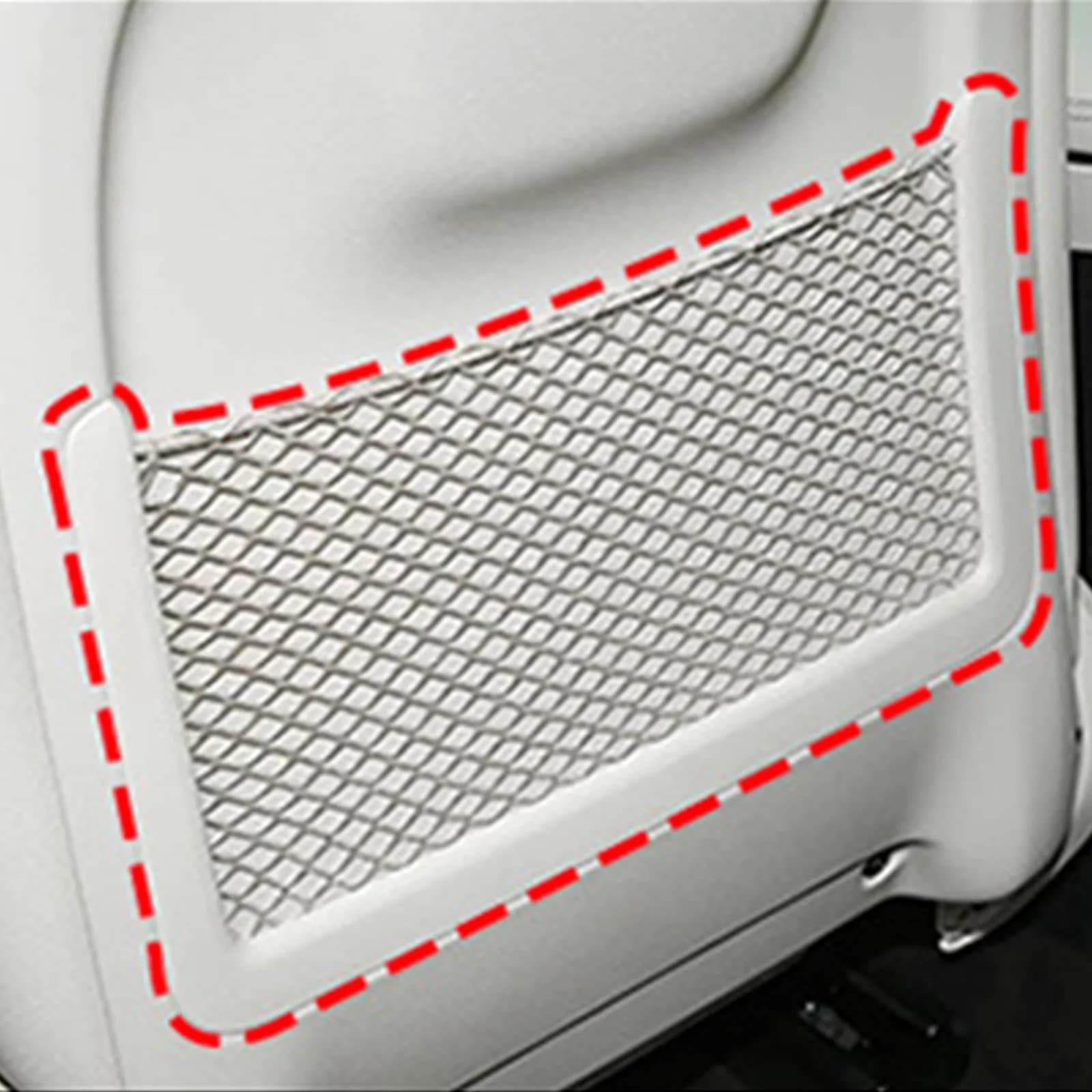 For Mercedes Benz GLE Class W167 2020-2026 GLS Class W167 2020-2025 Car Interior Seat Back Storage Bag Mesh Net Pocket Cover