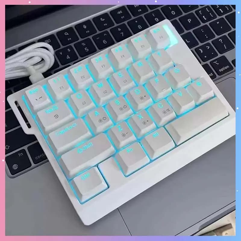 HE30 Mechanical Gaming Keyboard 29keys Magnetic Switch 8000HZ Support Macro Programming RGB Light One-Handed E-Sports Keyboard