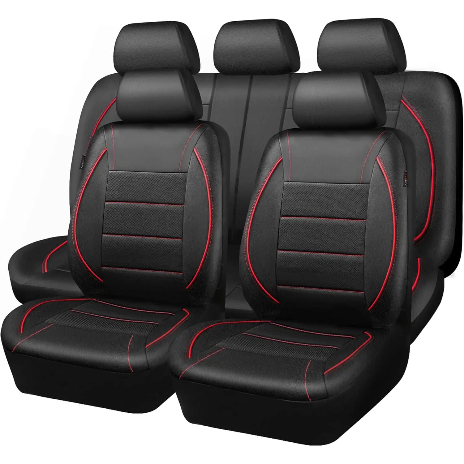 Universal Leather Car Seat Covers Simple Style Breathable  5 Seat Car Seat Cover
