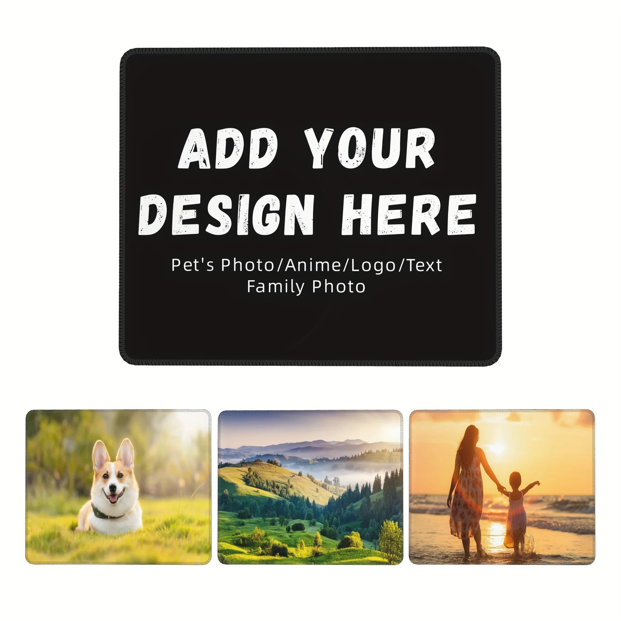 Custom Mouse Pad Print Diy Large Playmat Gaming Customized Mat XXL Size Gamer Office Mousepad OEM Logo  Black Desk Mat