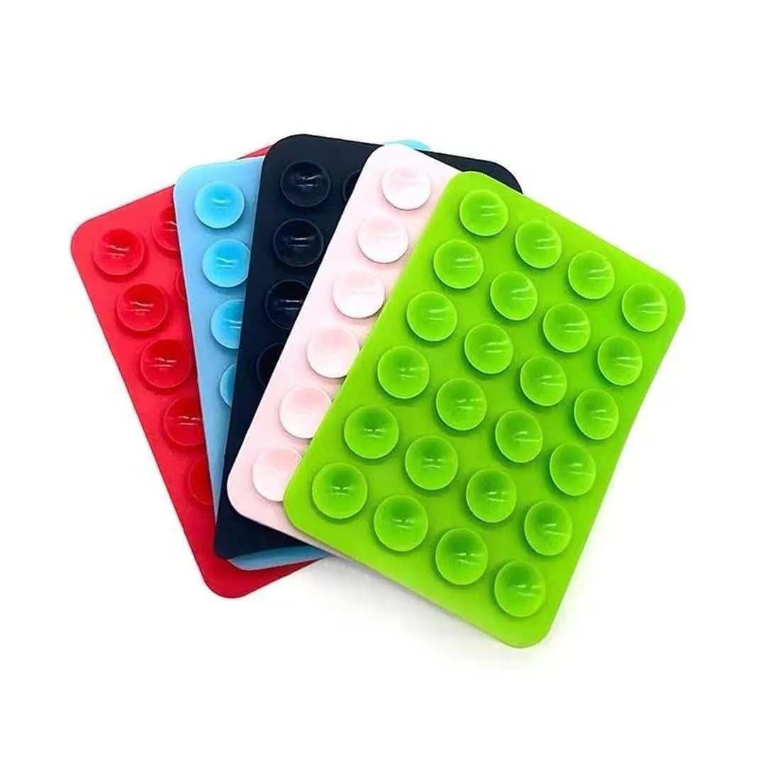 Silicone Suction Cup Phone Holder Square Anti Slip Back Sticker For Phone Case Multi Functional Hanging Pad