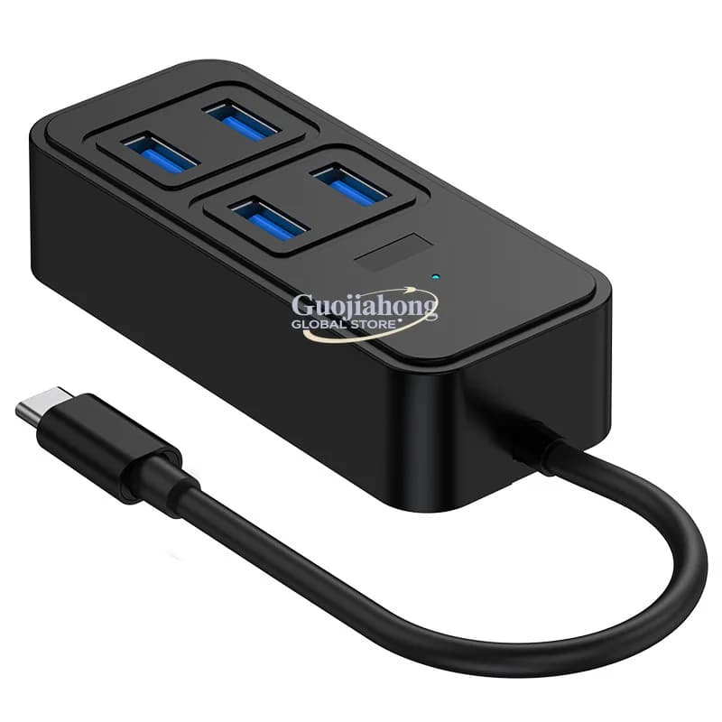 Cross-border USB3.0 hub, USB interface breakout, TYPE-C to dc5w, one tow five docking station, multi-port hub