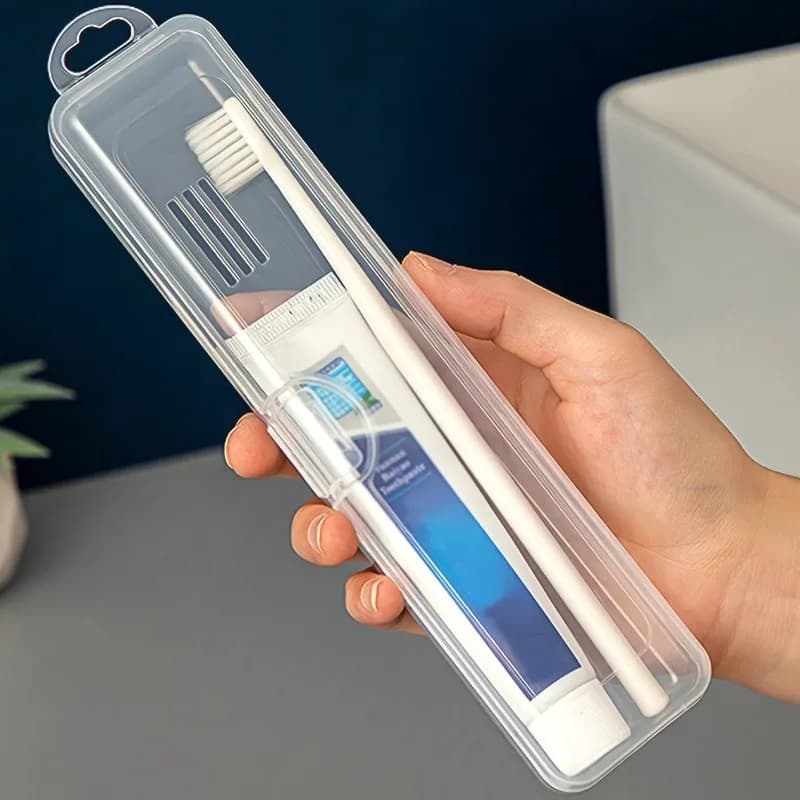Portable Transparent Toothbrush Case for Travel and Business Trips, Electric Toothbrush Storage Box Travel Must Have