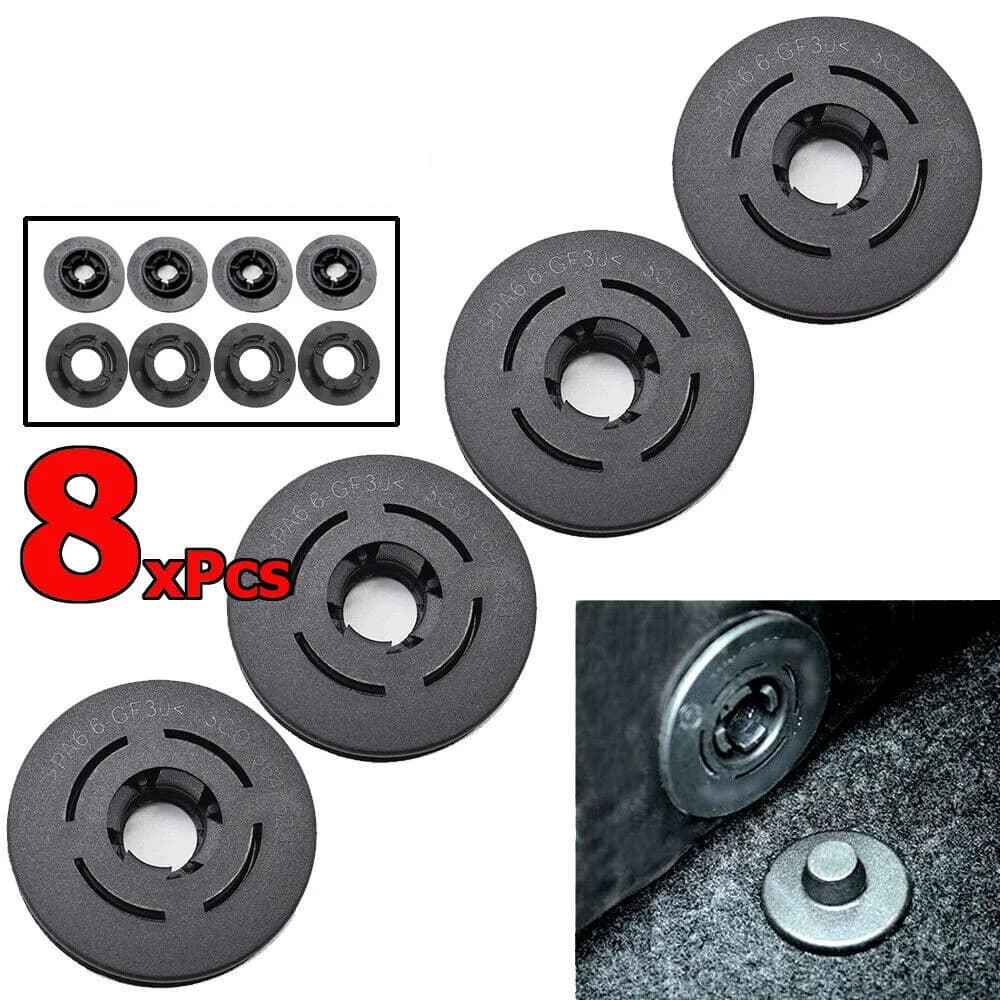 8pcs Car Floor Mat Caret Clips Universal Retention Fixing For Holders Grips Clamps Floor Holders Carpet Non-slip Fastener Clips