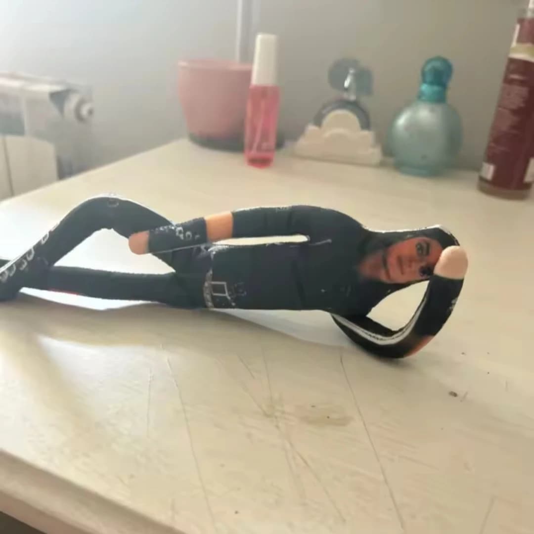 New Michael Jackson Bendable Plush Doll Built-in Iron Wire Frame Poseable Abstract Rat Jerky Figurine Fan Support Toy Decor Gift