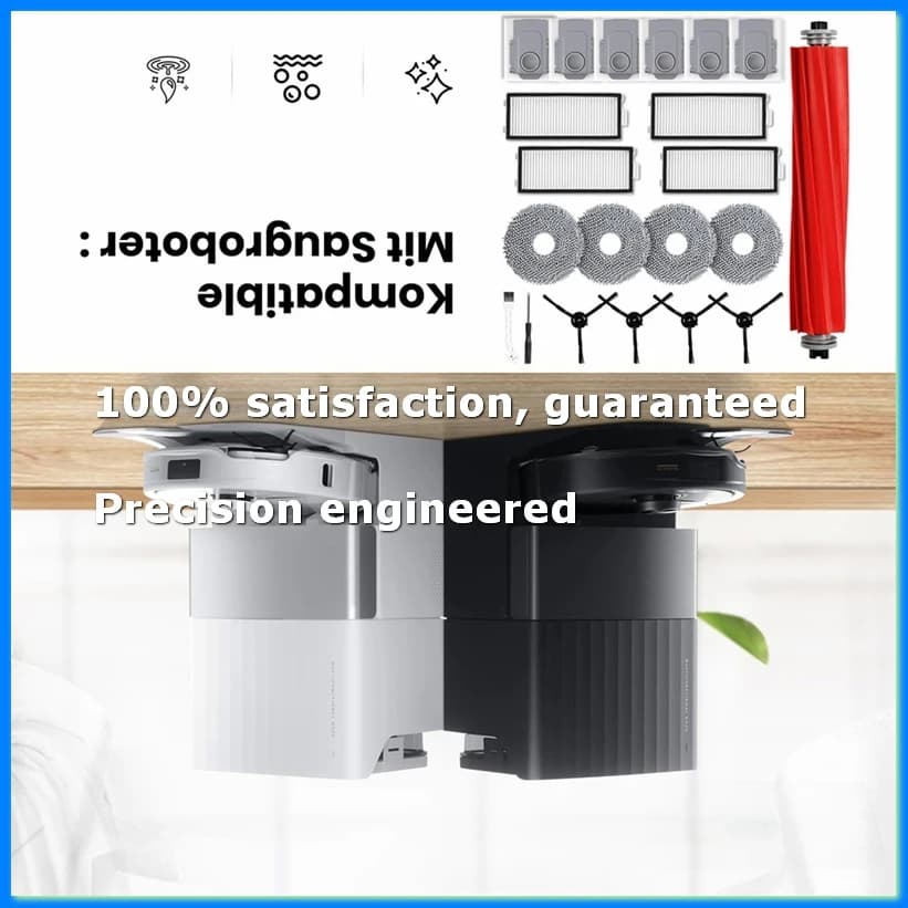 Accessory Set for Qrevo S/Qrevo Pro Robot Vacuum Cleaner, Replacement Main Brush Dust Bags Mop Pads Filters-A23R