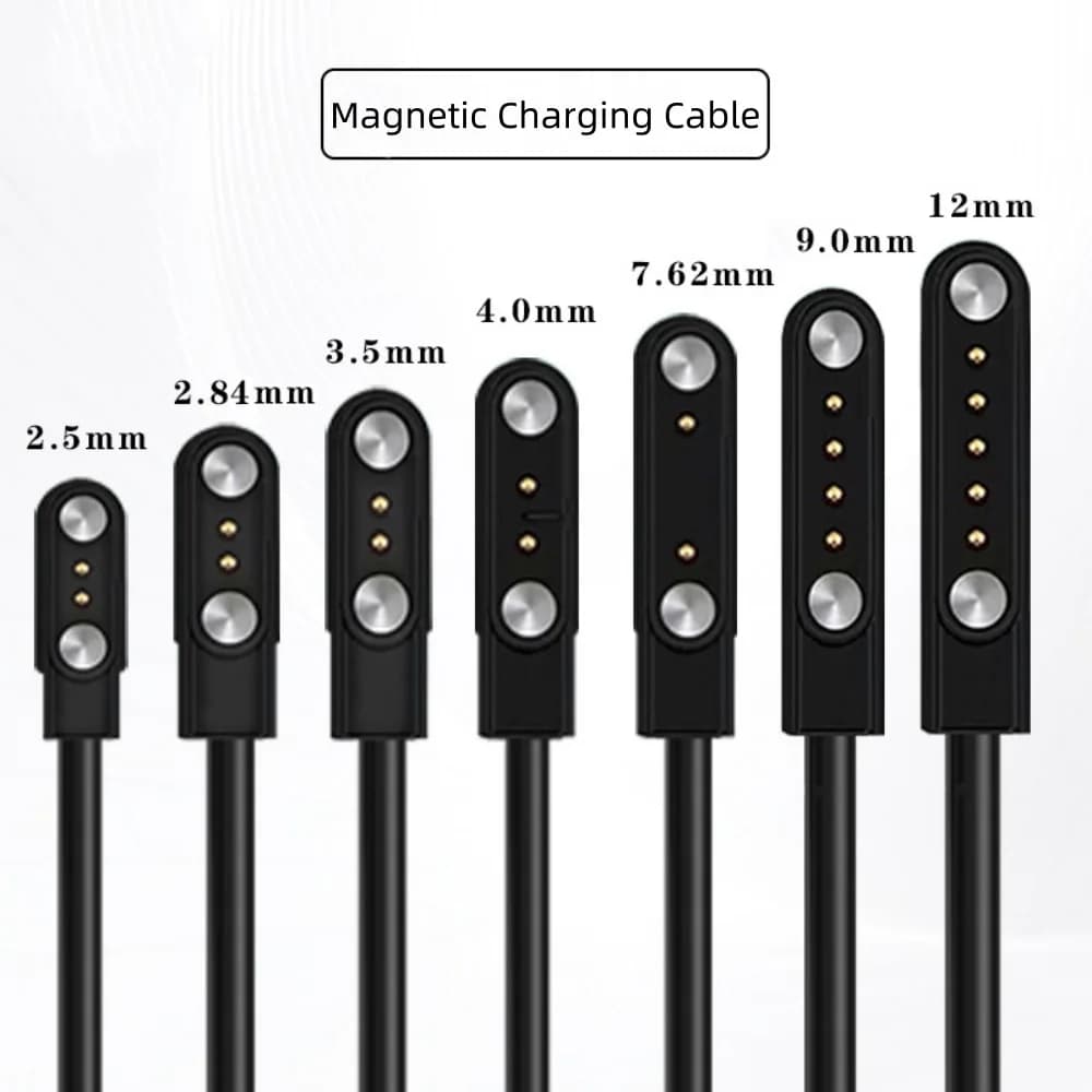 2Pin 4Pin 5Pin Magnetic Charging Cable USB to Pogo Pin for Smart Watch Earphone Wristband 60cm 5V Magnetic Dock Charger Adapter