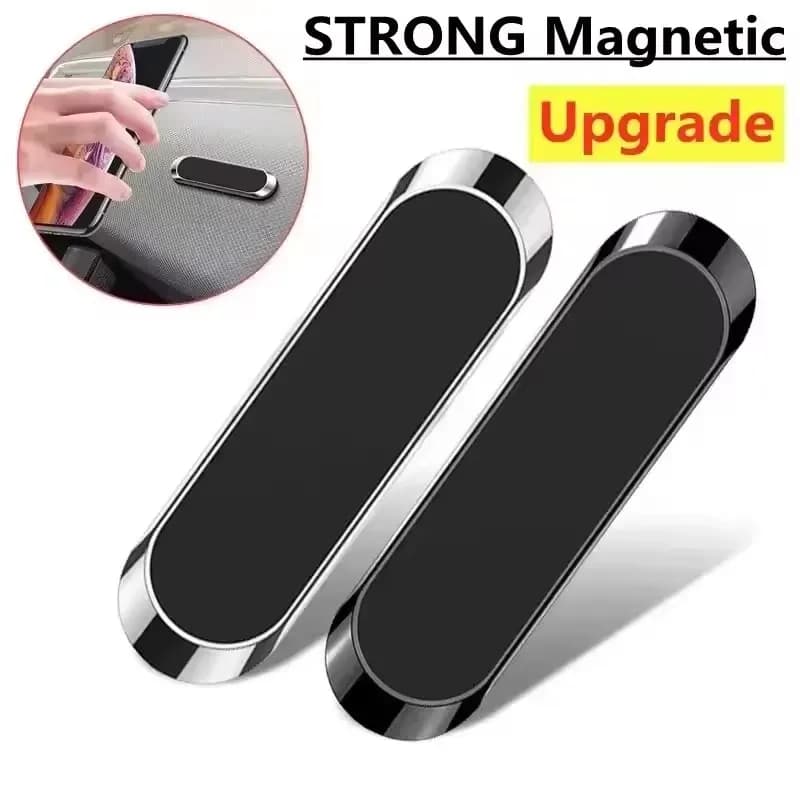 Strip Metal Magnetic Phone Holder Magnetic Car Phone Holder Stand Zinc Alloy Magnet Car GPS Support Mount Cellphone Holder Stand