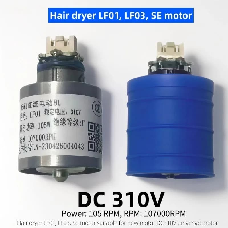 New DC310V 105W 107000RPM BLDC Motor Replacement for Laifen LF01 LF03 SE Hair Dryer High Speed