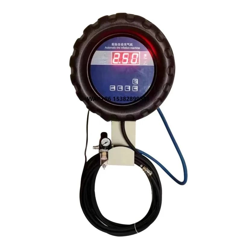 Auto Automatic Wall-Mounted Digital Display Inflator Tire Shop Air Pump for Auto Repair Factory Use