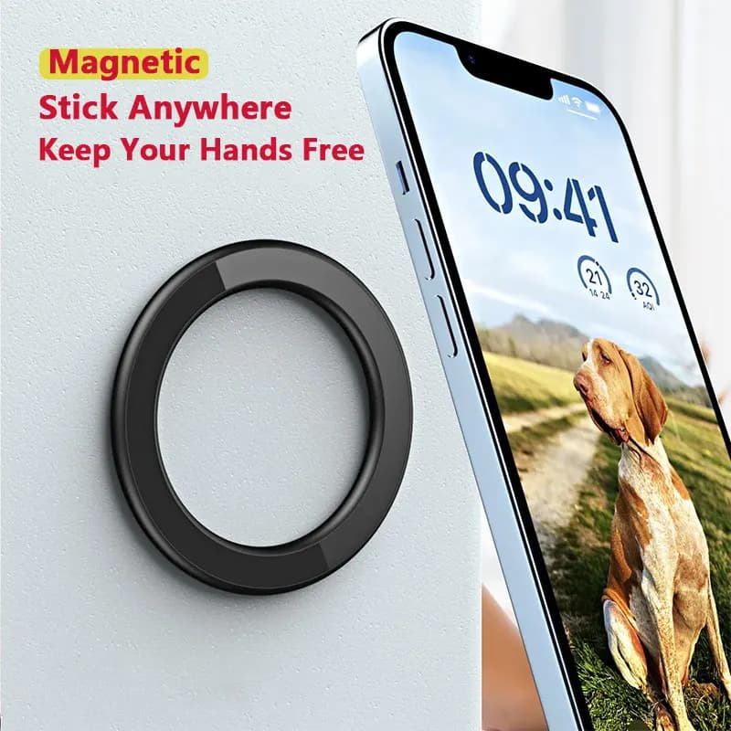 Universal Strong Magnet Phone Stand Holder for Magsafe iPhone 12/13/14/15/16/17 iPad Car Wall Use Ring Holder Tablet Stand
