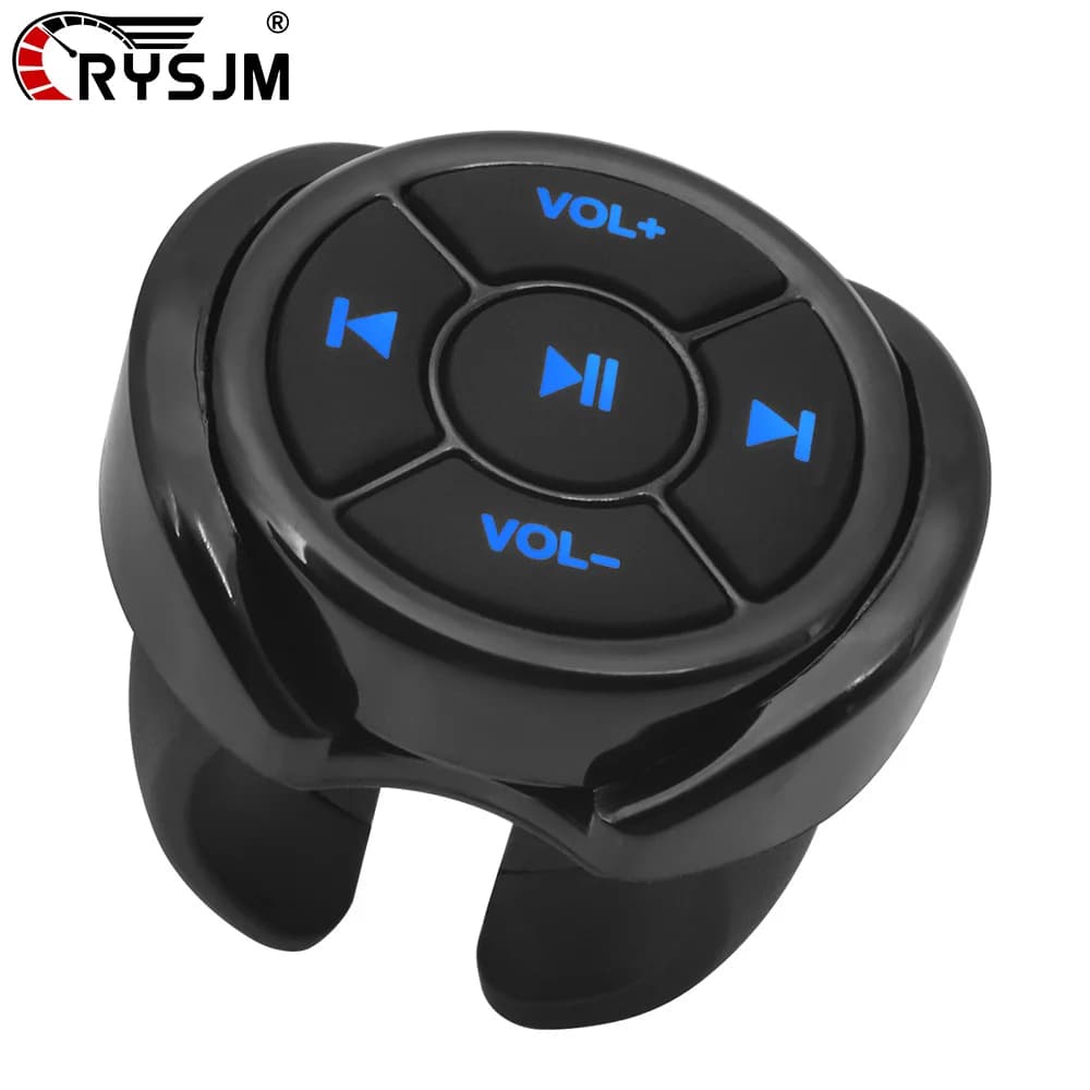 Remote Controller Wireless Media Bluetooth-compatible Button For Car Motorcycle Steering Wheel Music Play For IOS Android Tablet