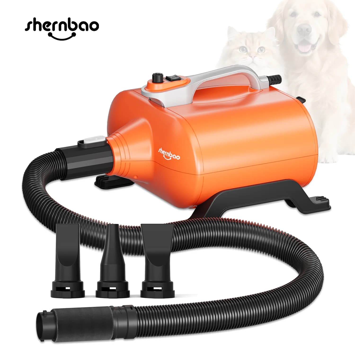 Shernbao DHD-2400F/3000F Typhoon Pet Supplies Dual Motor Pet Dryer Dog Grooming Dryer Dog Hair Dryer Pet Hair Blower