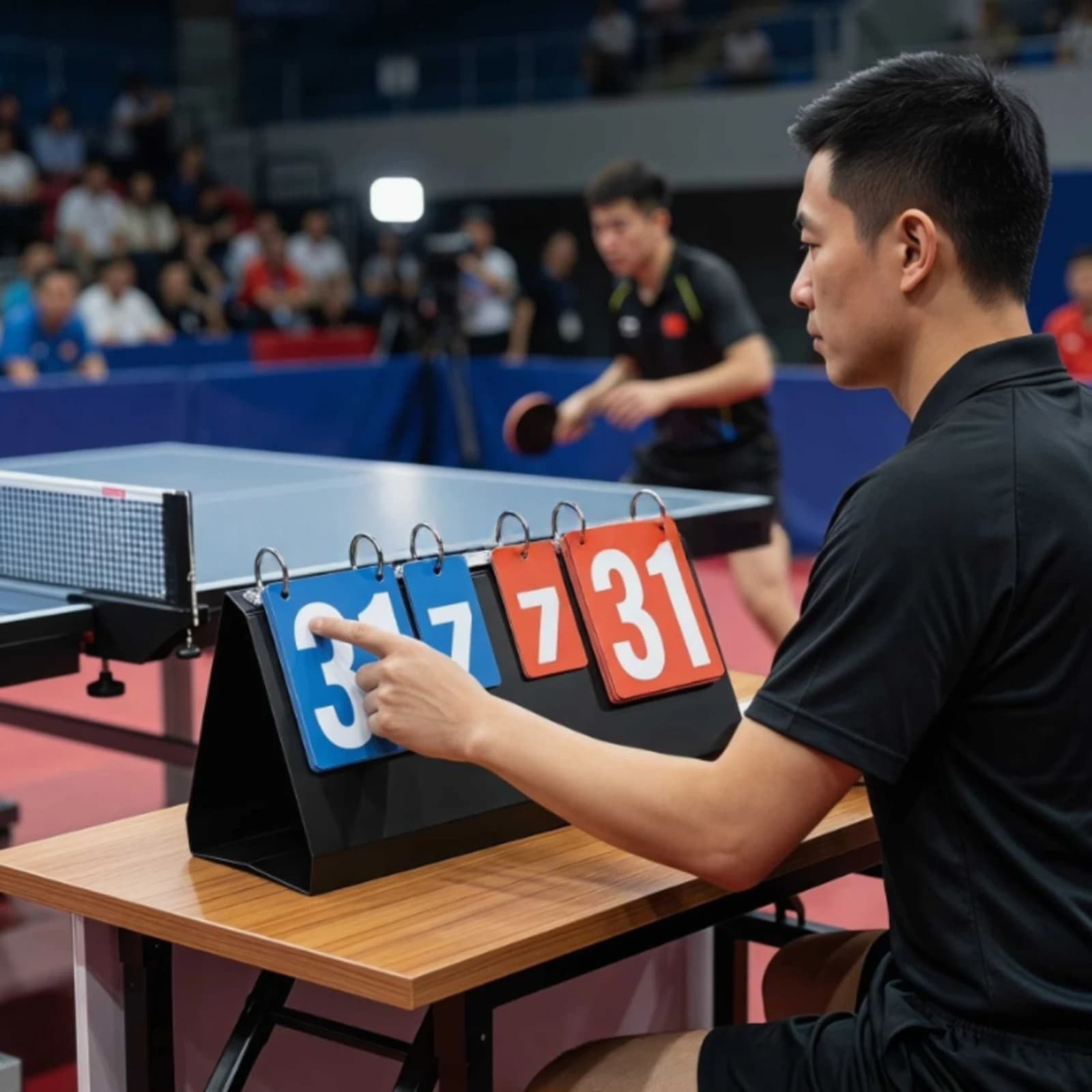 Portable Flip Scoreboard Multi-Sport Flip Scoreboard Table Tennis Score Board Easy to Read Game Counter Double-Sided Numbers