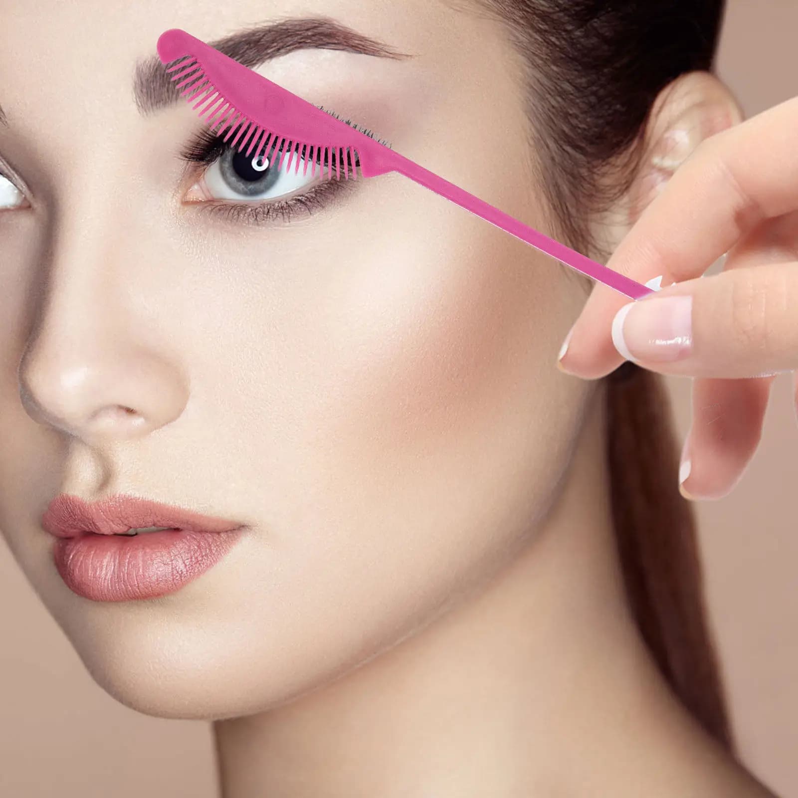 7Pcs Makeup Brushes Eyebrow Eyelash Comb Edge Brush Hair Dye Brush Hairline Sculpting Tool Portable for Everyday Grooming Salon