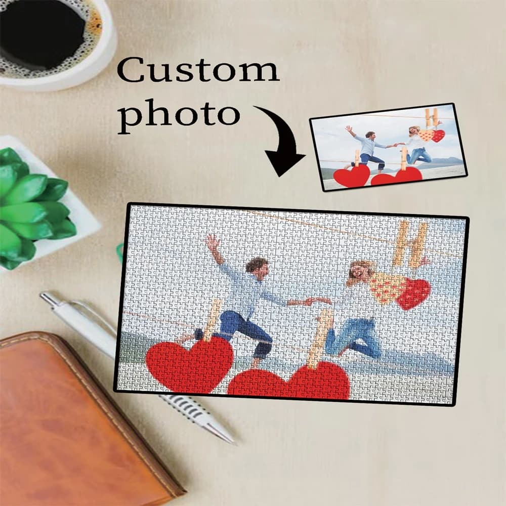 35/150/300/500pcs NEW Couple Family Personalized Photo Jigsaw puzzle For Family Decor Educational toys