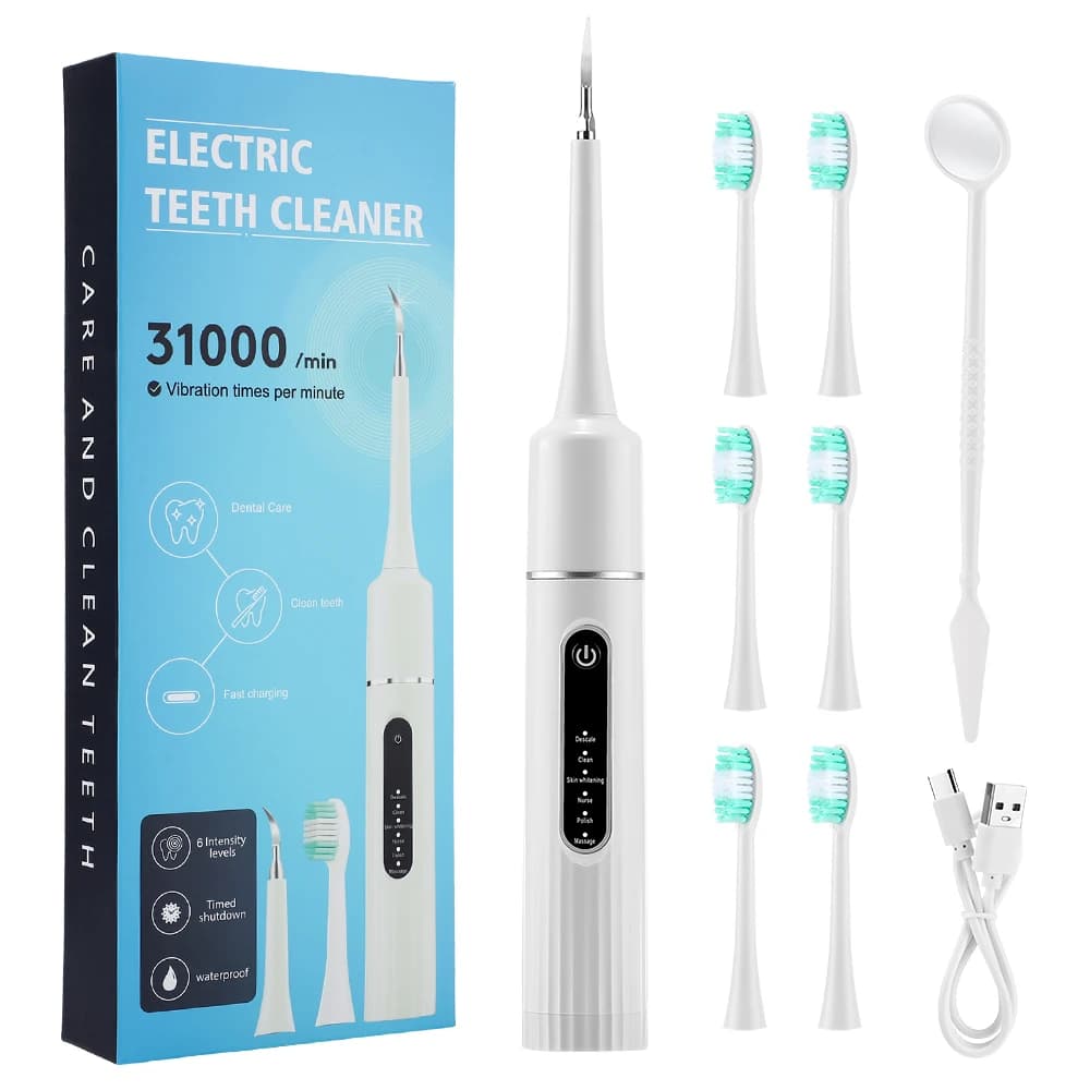 Electric Toothbrush Sonic Electric Toothbrush Deep Clean 6 Modes Waterproof Rechargeable for Adults 1/6 Brush Optional