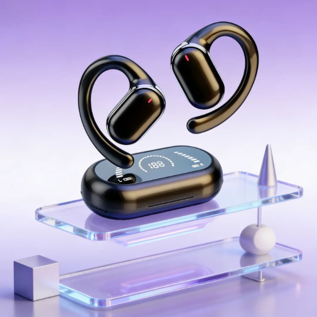Original TWS Earhook Earphones Bluetooth 5.3 Low Latency Gaming Sport Headset HiFi Stereo Noise Reduction Earbuds