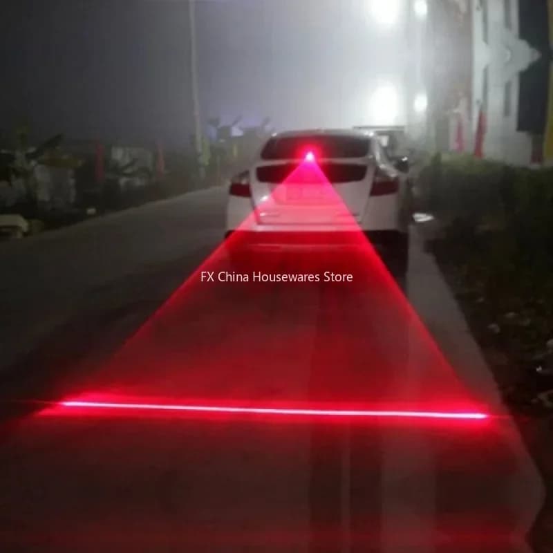 Car LED Laser Fog Light - Anti-Collision Rear Tail Warning Lamp - Enhanced Visibility for Night & Fog Driving
