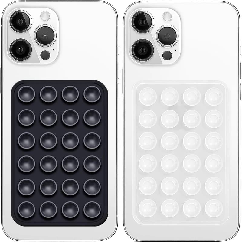 Silicone Suction Phone Holder Mat Multifunctional Suction Cup Wall Stand Square Anti-Slip Single-Sided Case Mount Back Sticker