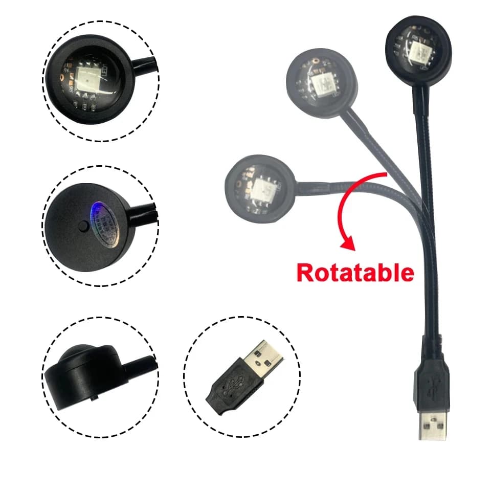 LED Sunset Lamp Nightlights USB Projector Birthday Party Decoration Mood Lights For Bedroom Living Room Wall Photography