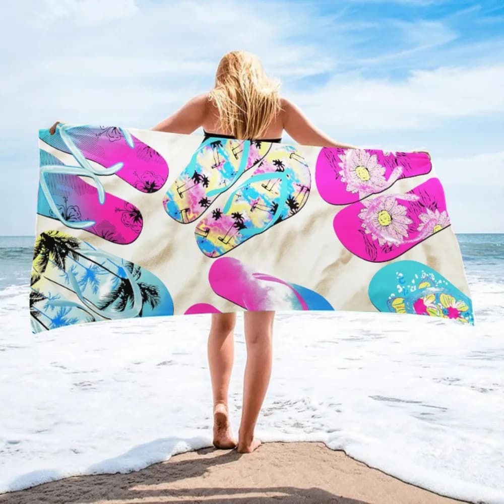 1PC Large Size Beach Blanket Microfiber Bath Towel Fitness Yoga Mat Outdoor Travel Picnic Blanket Seaside Camping Beach Towel