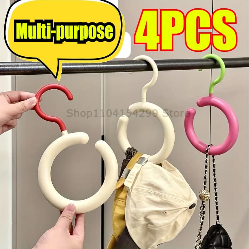 Hat Storage Clothes Hanger Invisible Luxury Multi-Function Hook Home Use New 2025 Plastic Coat Hanger Nordic Sle Adult Closet