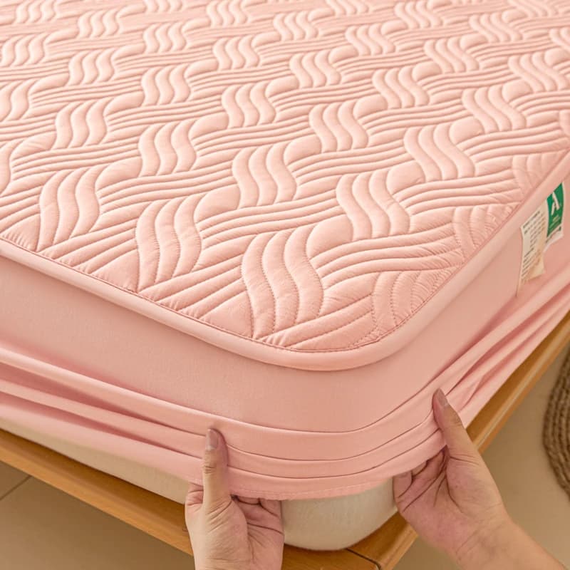 Cotton Thick Quilted Mattress Cover Anti-bacterial Anti-mite Mattress Protector Topper Pad Soft Fitted Sheet Home Air-permeable