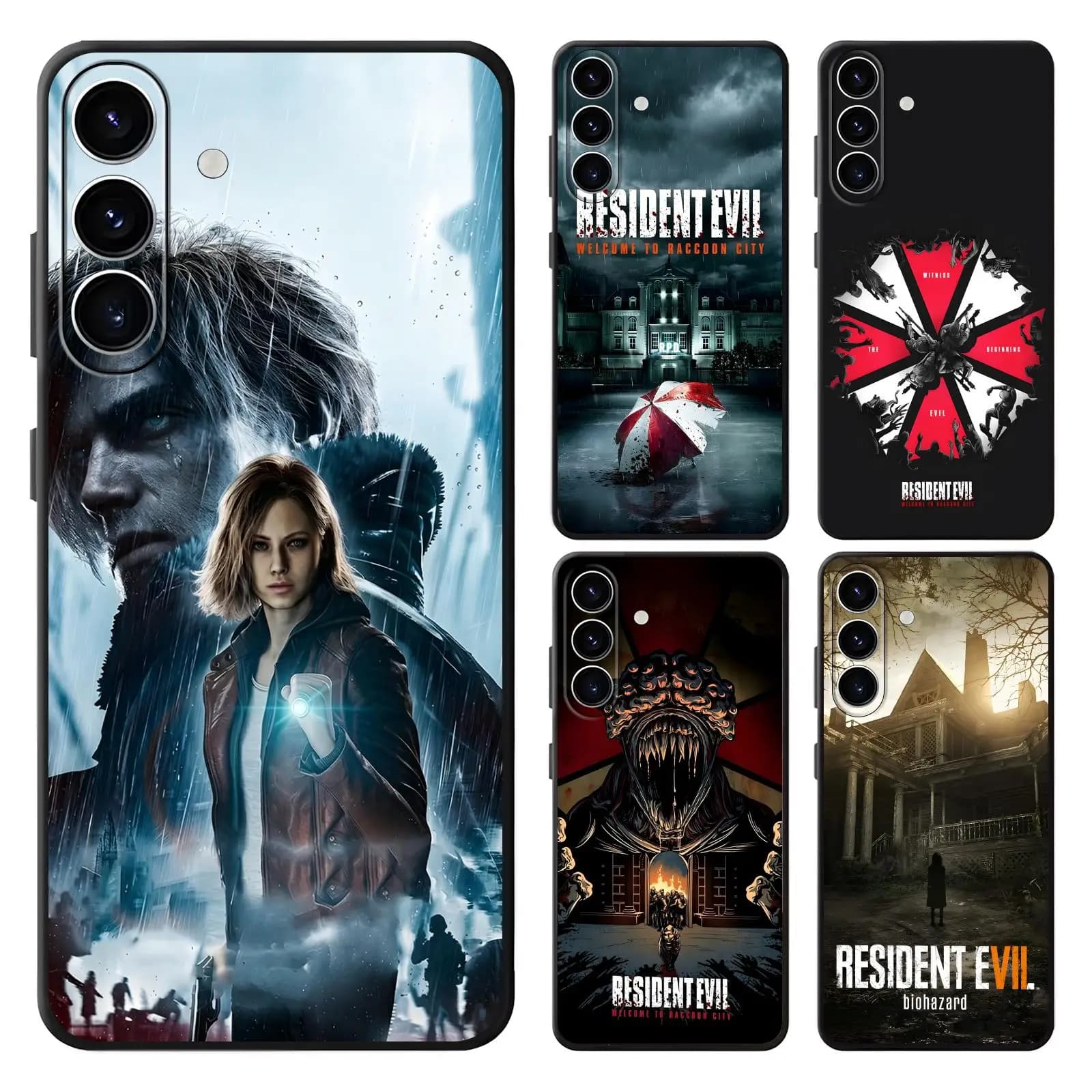 hot game Resident Evil  Phone Case For Samsung A57 A56 A37 A27 A17 A36 A26 A55 A35 Anti-Drop Soft Black Case