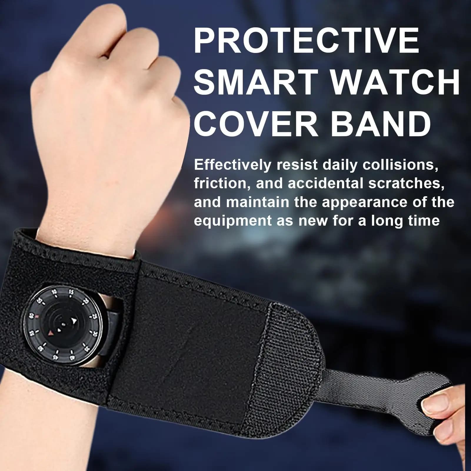Watch Strap Protector Smart Watch Cover Protector Sweat Proof Weatherproof Shock Absorption Armband Wrap For Teens Running High