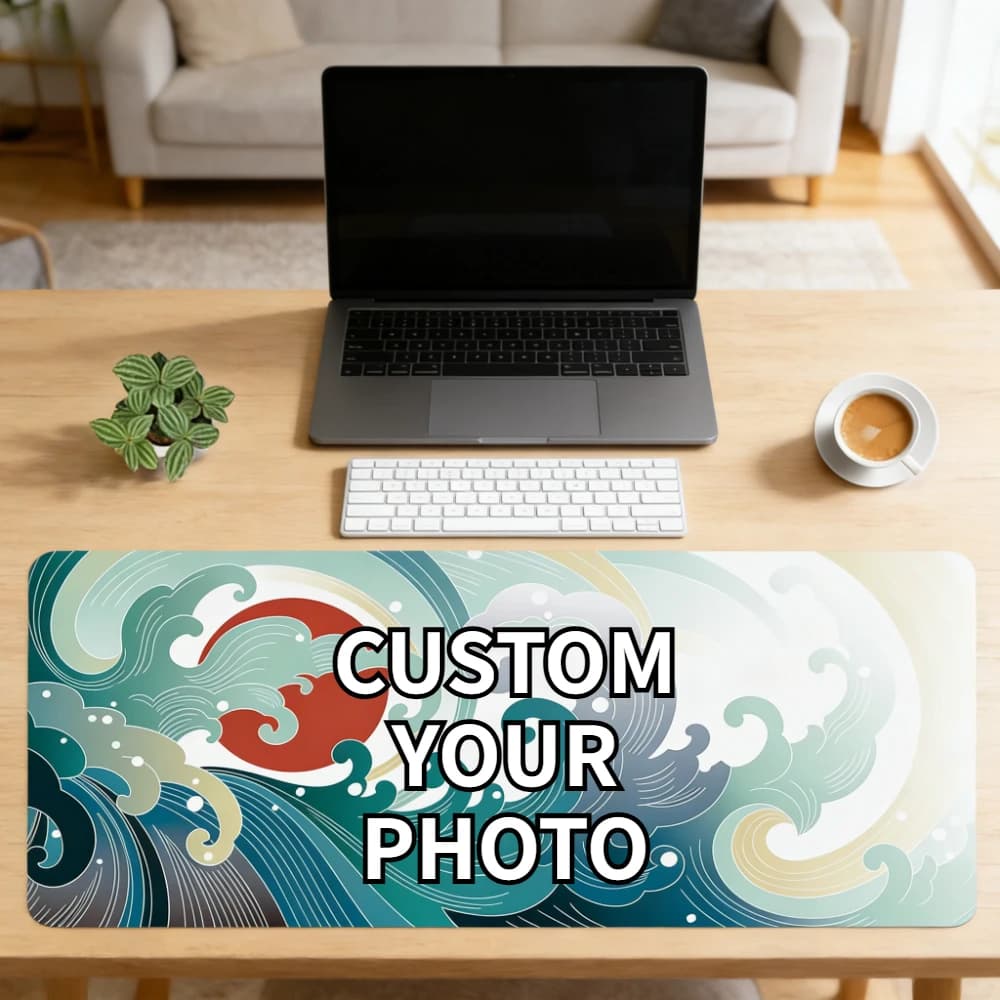 1pc Custom Photo Mouse Pad - Personalized Desk Mat Featuring Your Own Image, Sturdy Office & Home Desk Accessory with DIY Design