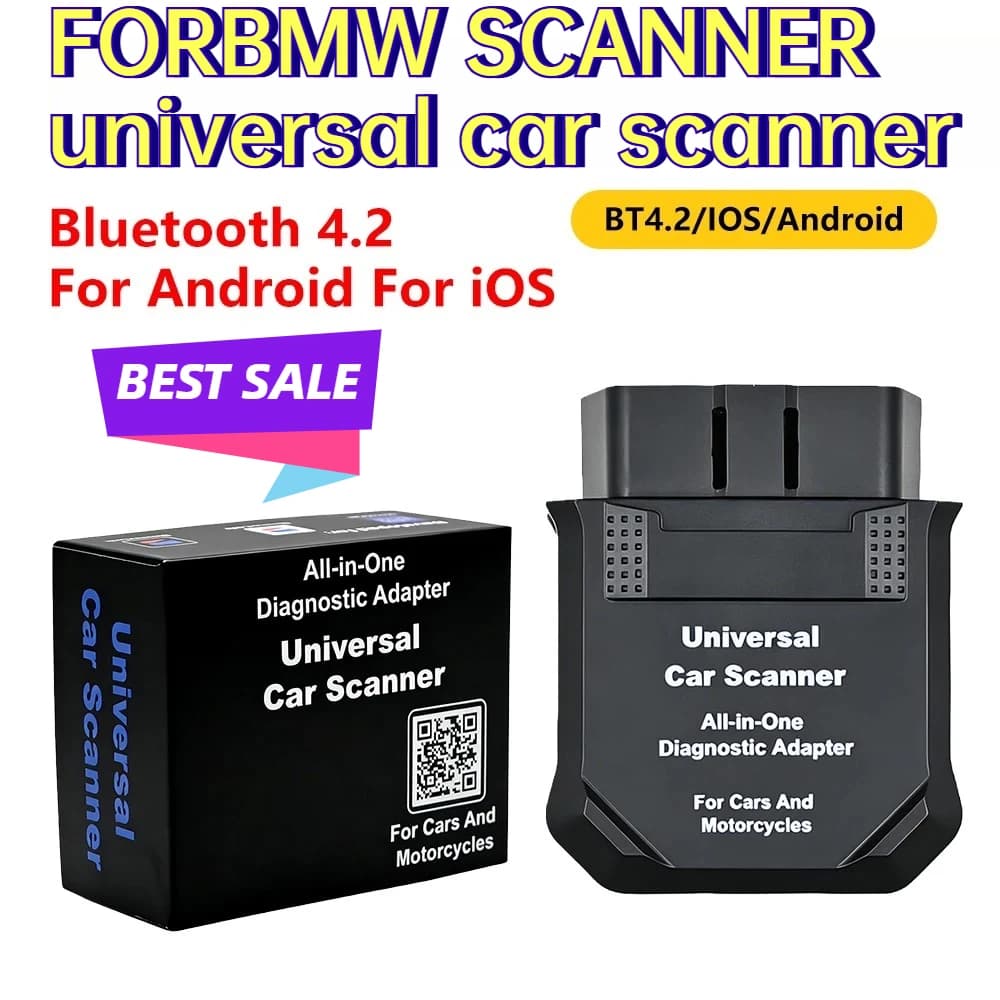 NEW Universal Car Scanner Bluetooth FOR BMW OBD2 Scanner Support For ELM327 EtC APP Car Diagnostic Tools