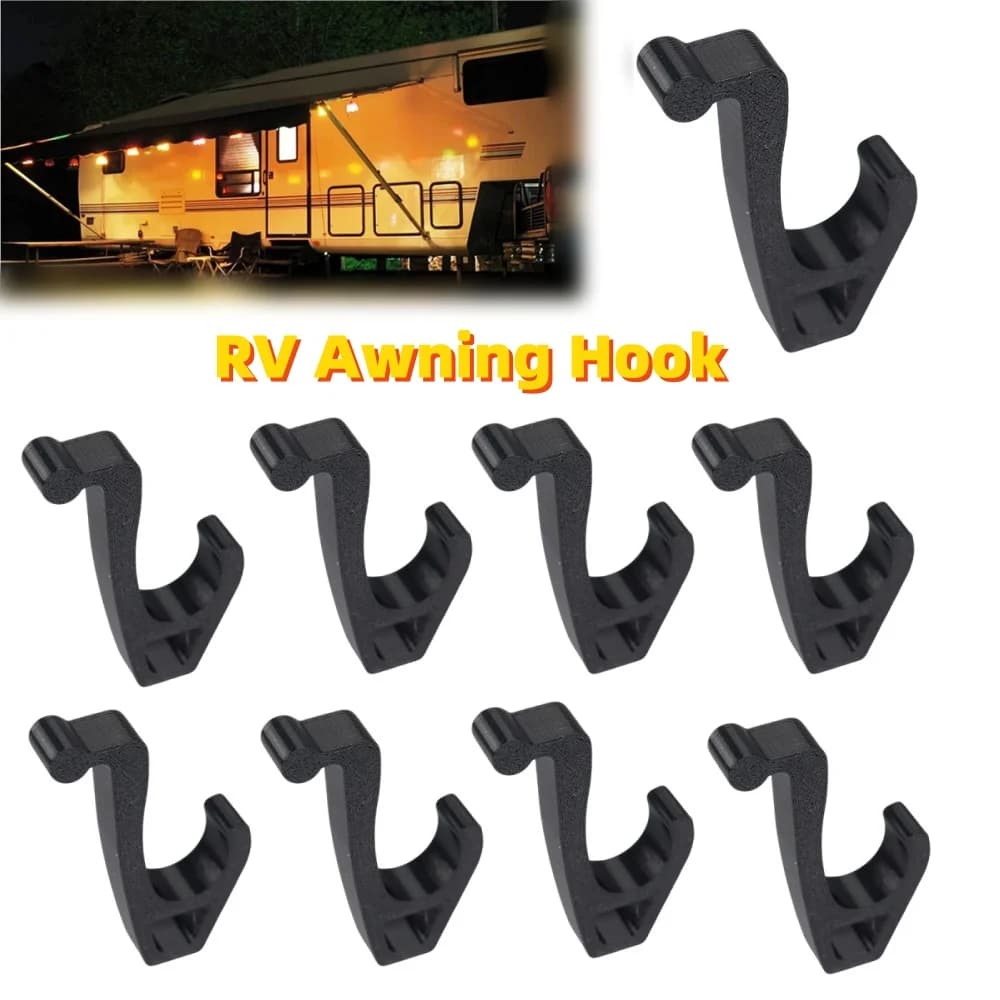 1/2pcs Camping Awning Hooks Clip RV Tent Hangers Light Hangers For Fiamma Thule Omnistor Campervan Hook Accessories