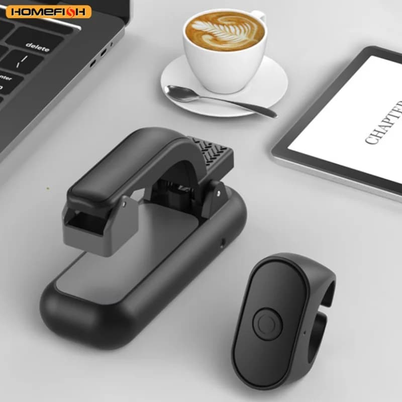 2-in-1 Page Turner Clicker Wireless Page Turner Remote Control E-Reader Phone Camera Record Trigger Remote for Kindle Paperwhit
