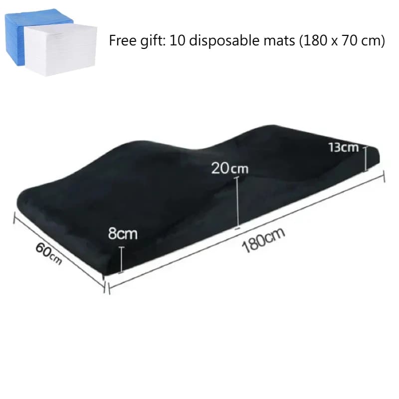 Colchón Para Camillas De Pestañas Lash Bed Topper Foam Mattress Home Furniture Fabric Modern Eyelash Beauty Salon Soft Velvet