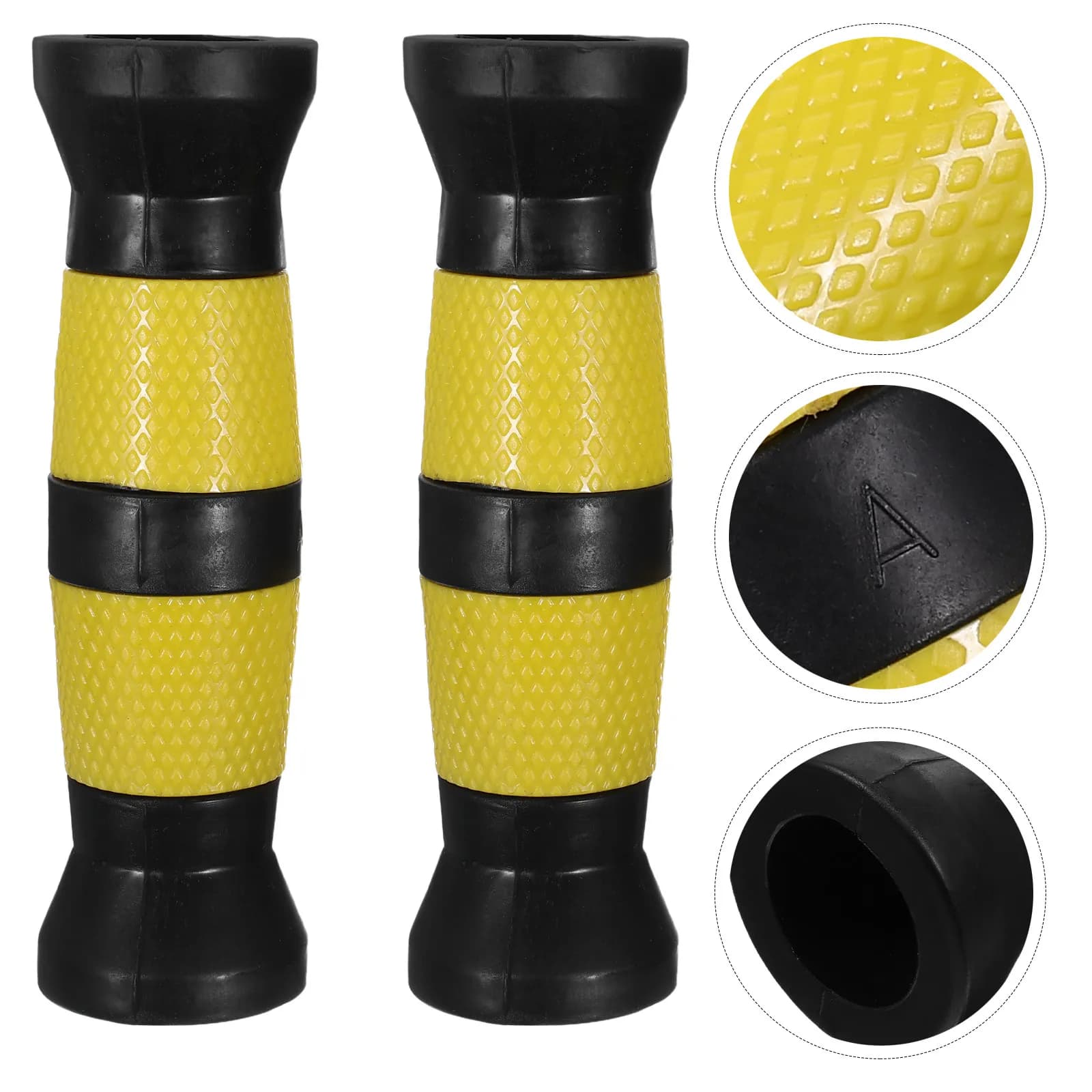 2Pcs Non-Slip Dumbbell Handle Protectors PVC Barbell Grips for Home Gym Strength Training Exercise Grip Covers