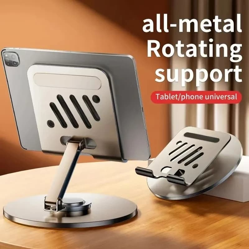 Tablet Desk Mobile Phone Holder Stand Foldable Lazy Bracket Adjustable Alloy Aluminum Desktop Mount For iPhone iPad Samsung