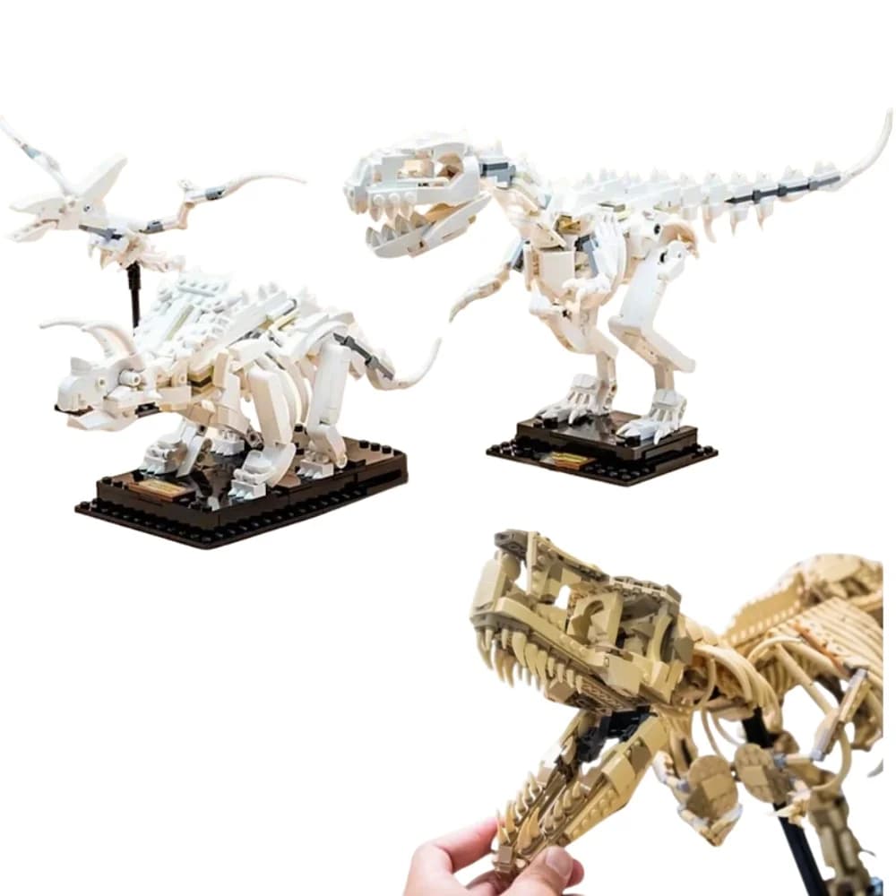 Dragon Worlds Parks Dinosaurs Fossils Toys Model Building Blocks Bricks Toys Gift Set