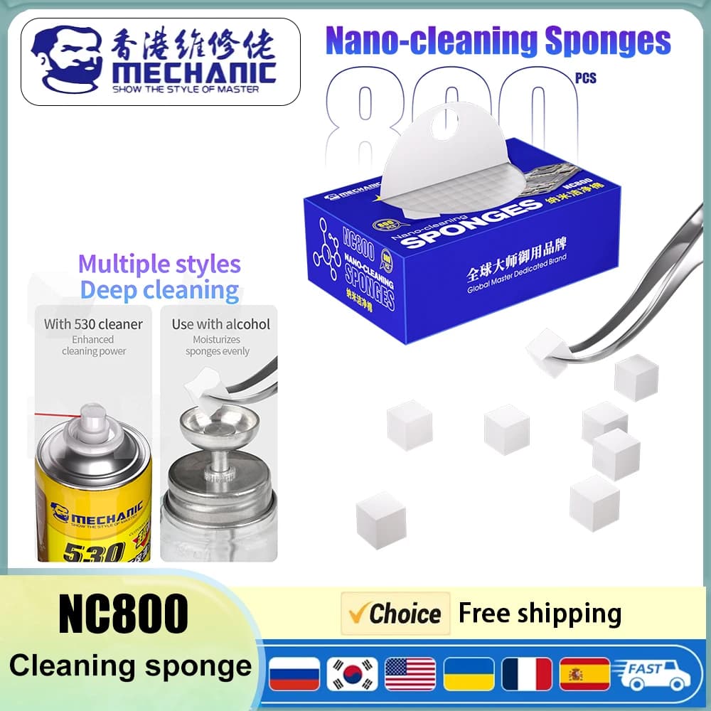 MECHANIC Nano-Cleaning Sponges Professional Electronic Cleaning Cotton for Keyboards PCB Motherboards & Precision Components