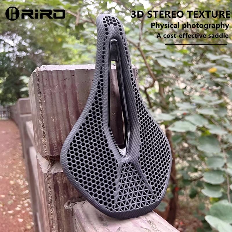 RIRO MTB 3D Honeycomb Bionic Bicycle Saddle Breathable Wear-Resistant Durable Non-Slip Cushion Exercise Bike Accessories