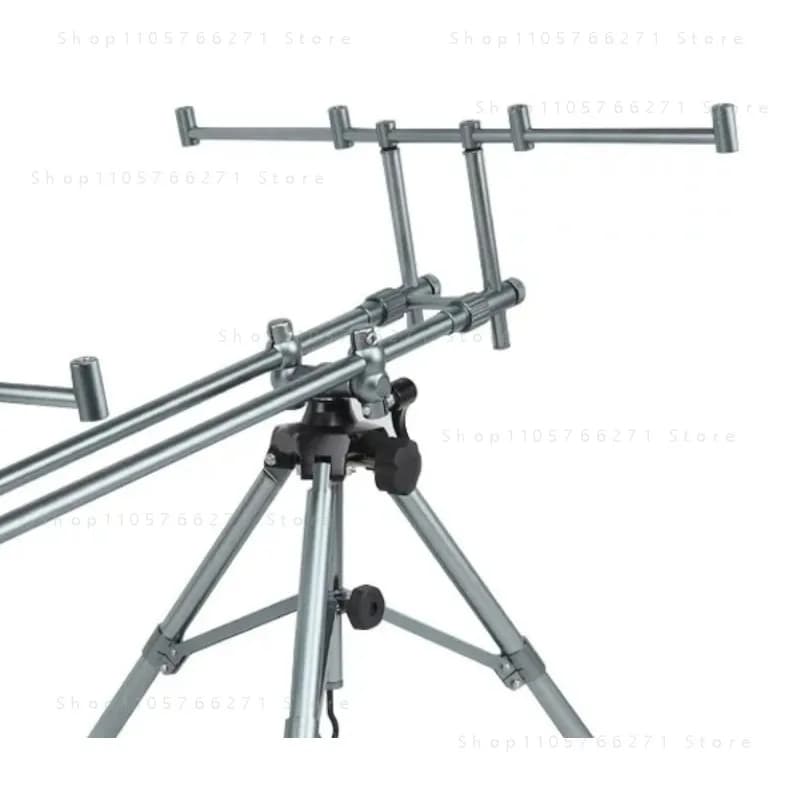 Fishing rod rack fishing supplies aluminum alloy tripod high and low rotating adjustable ground knob tripod