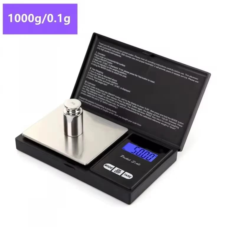 New Portable Electronic Scales Jewelry Gold Gram Weight Balance Jewelry Electronic Scales 1000g /500g/300g/200g/100g 0.01g
